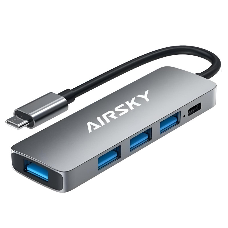 AIRSKY Airsky 5En1 Type-C Vers USB-A + USB-C