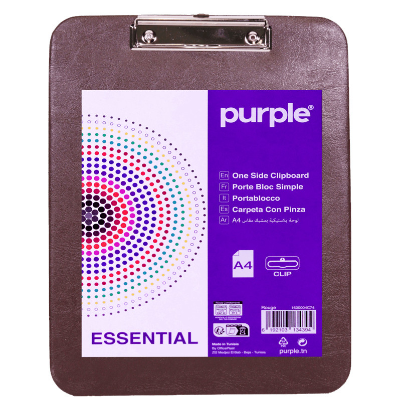 Purple Bloc Simple Essential Marron