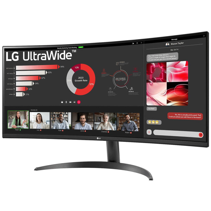 LG Ecran Gamer 34WR50QK 34" UWQHD Incurvé 100Hz VA
