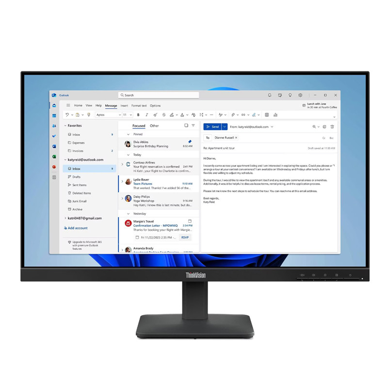 Lenovo Ecran Thinkvision S24-4E 23.8'' FHD 100Hz IPS