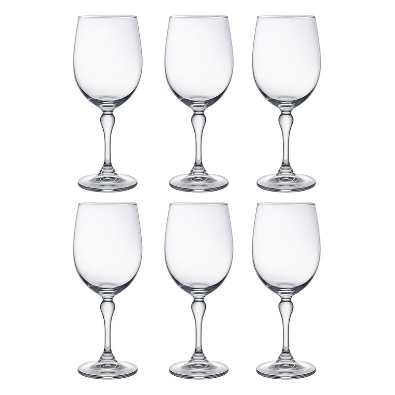 Nova classware 6 Coupes à Pied Happy 36Cl En Verre