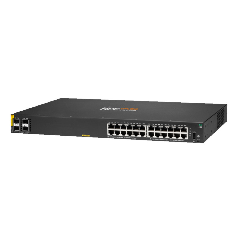 ARUBA De Bureau HPE Aruba CX 6100 Class4 PoE 4SFP