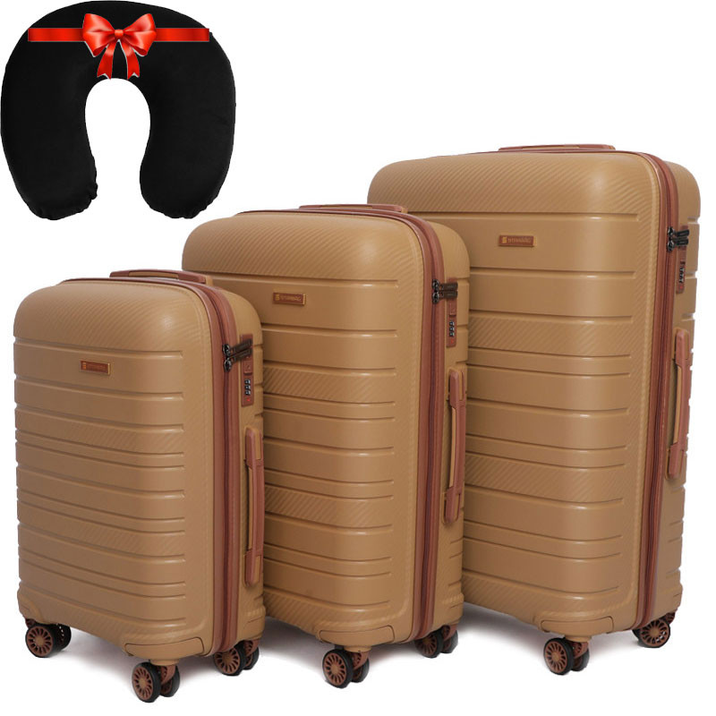 Starbag 3 Valises Incassable Starbag Caramel & Marron