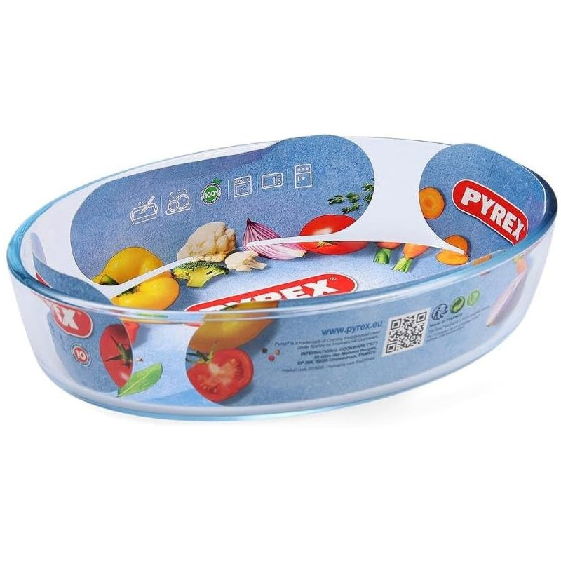 PYREX Plat À Four Iconics Ovale 26 x 18 Cm