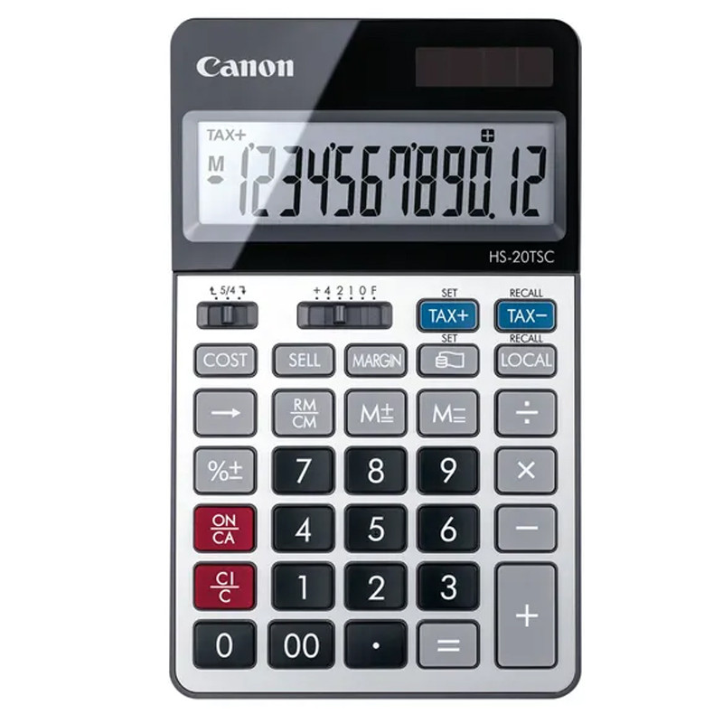 Canon Calculatrice De Bureau HS-20TSC 12 Chiffres
