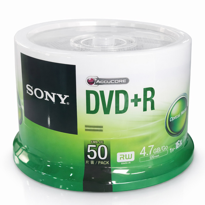 Sony Paquet de 50 Pieces DVD+R 50DPR47SP 4