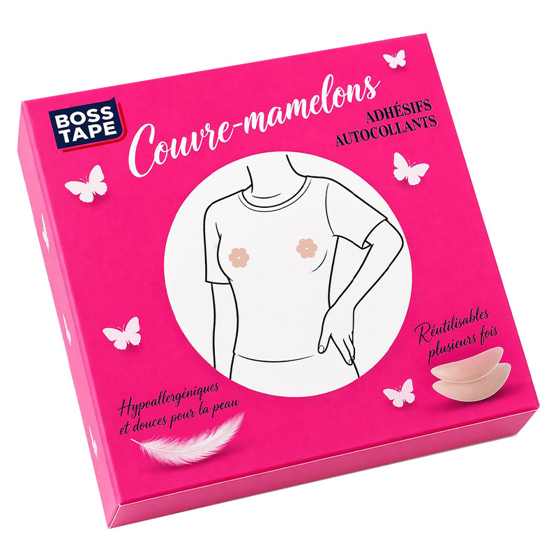Boss Tape Couvre Téton Silicone Tape 2 Pièces Nude