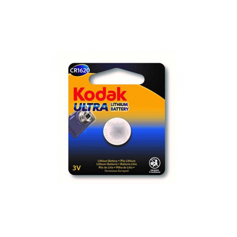 KODAK Bouton KODAK Ultra CR1620 Lithium 3V