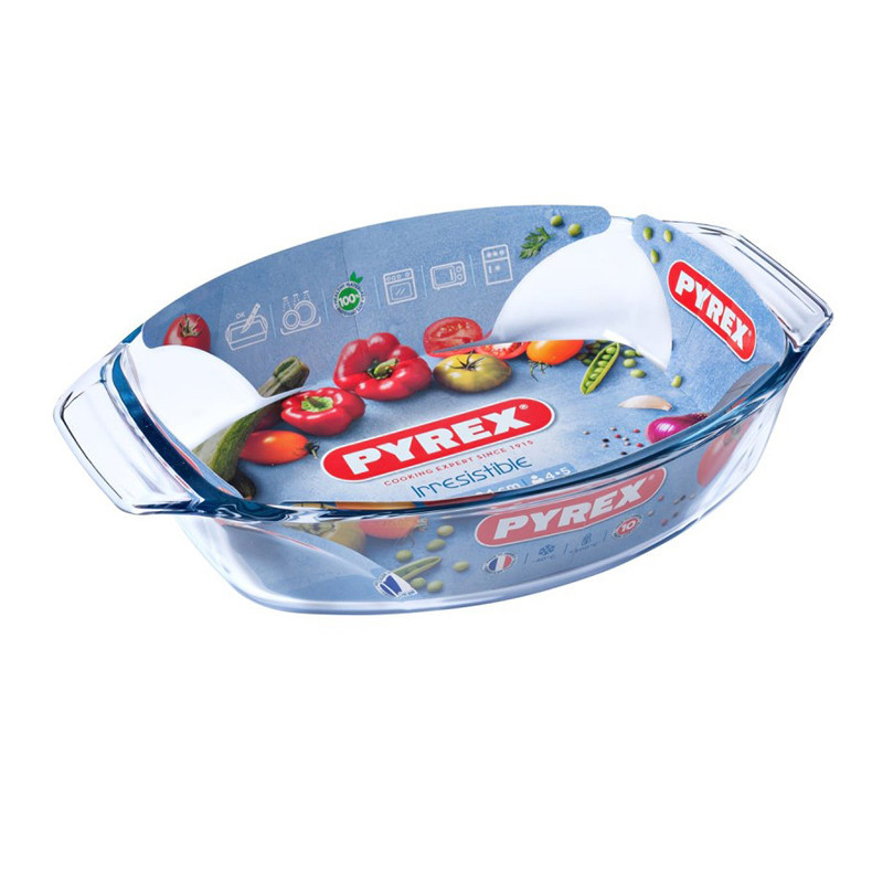 PYREX PLAT OVALE 39*27CM IRRESISTIBLE