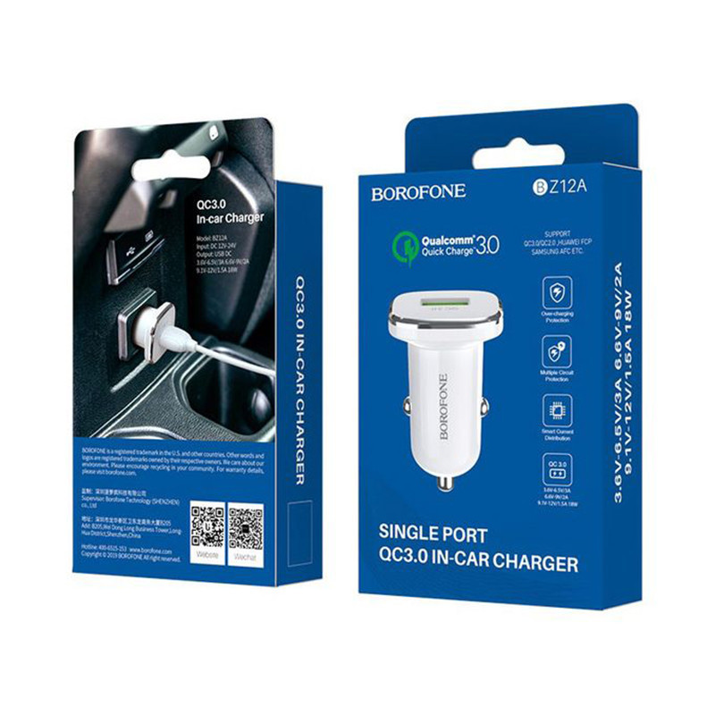 BOROFONE Voiture Borofone Qc3.0 Pour Micro