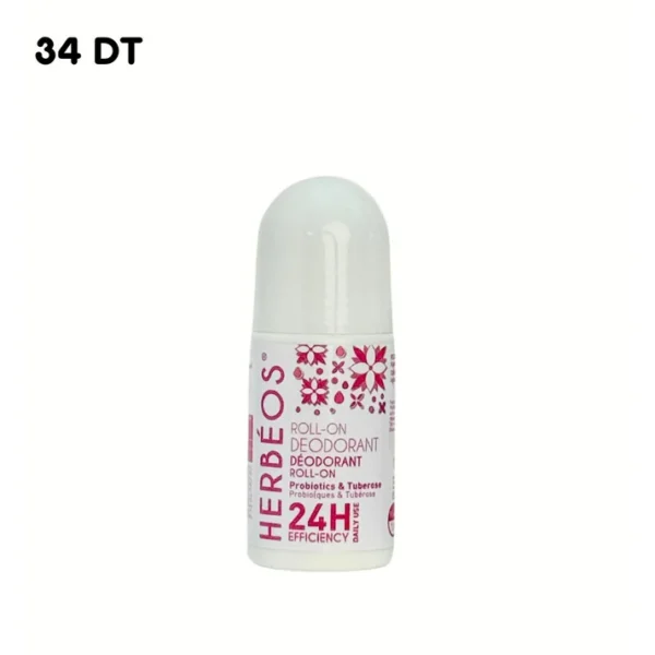 Roll-On Probiotique & Tubéreuse , HERBÉOS
