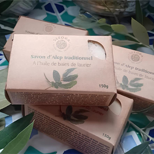 Savon D'Alep Traditionnel à l'Huile de Baies de Laurier, SEEDRA