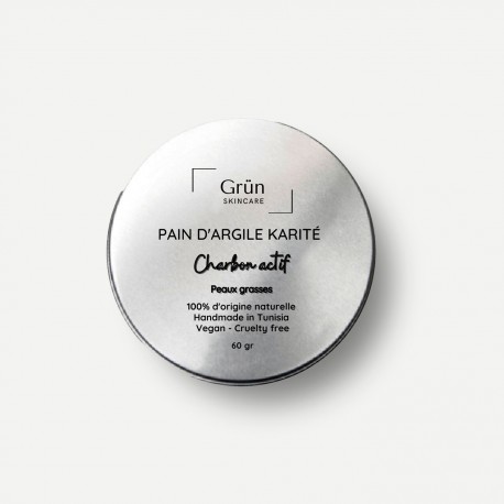 Pain d'Argile Karité & Charbon Actif, Grün