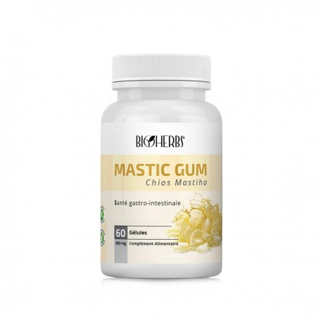 Mastic Gum, Boite de 60 gélules Bioherbs