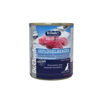 DR CLAUDER’S PATE COEUR DE POULET POUR CHIENS 800 GR