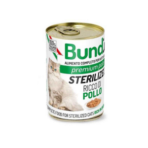 BUNDI Paté pour Chat Stérilisée au poulet