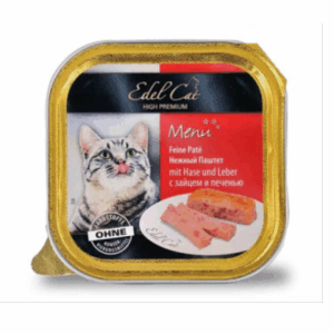 BARQUETTE EDEL CAT PATEE LIEVRE FOIE 100GR