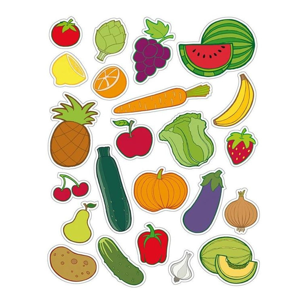 Gommettes les fruits légumes