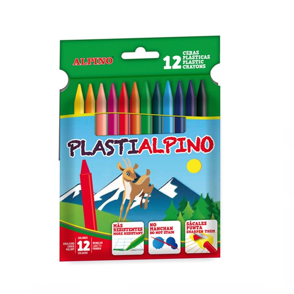Boîte de 12 crayons Plasti Alpino