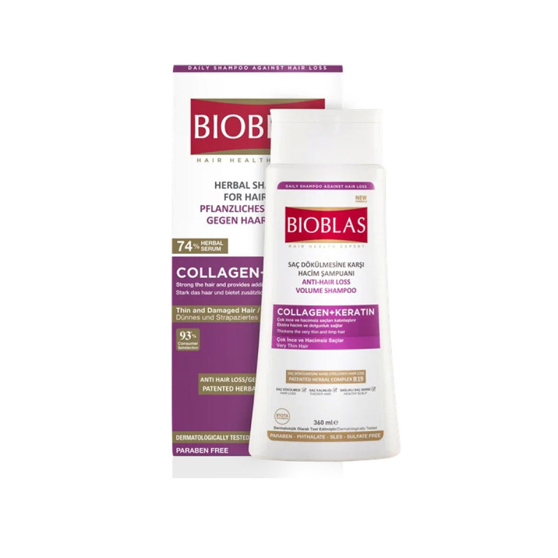 Bioblas Shampoing Anti-Chute Collagen Keratin