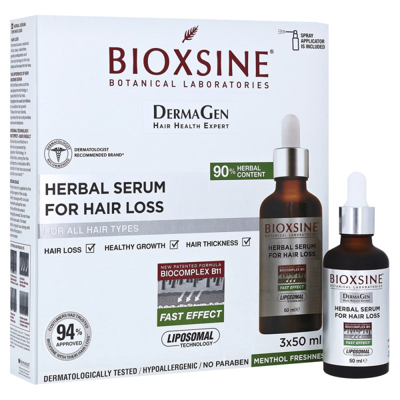 Anti Chute Aux Herbes Bioxsine 3 Flacons X