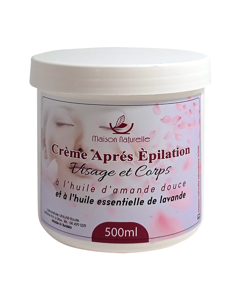 Créme aprés épilation visage corps