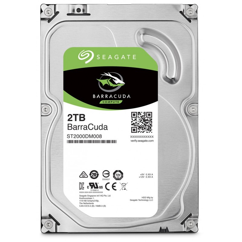 Seagate Disque Dur Interne 3.5" Barracuda 2 To