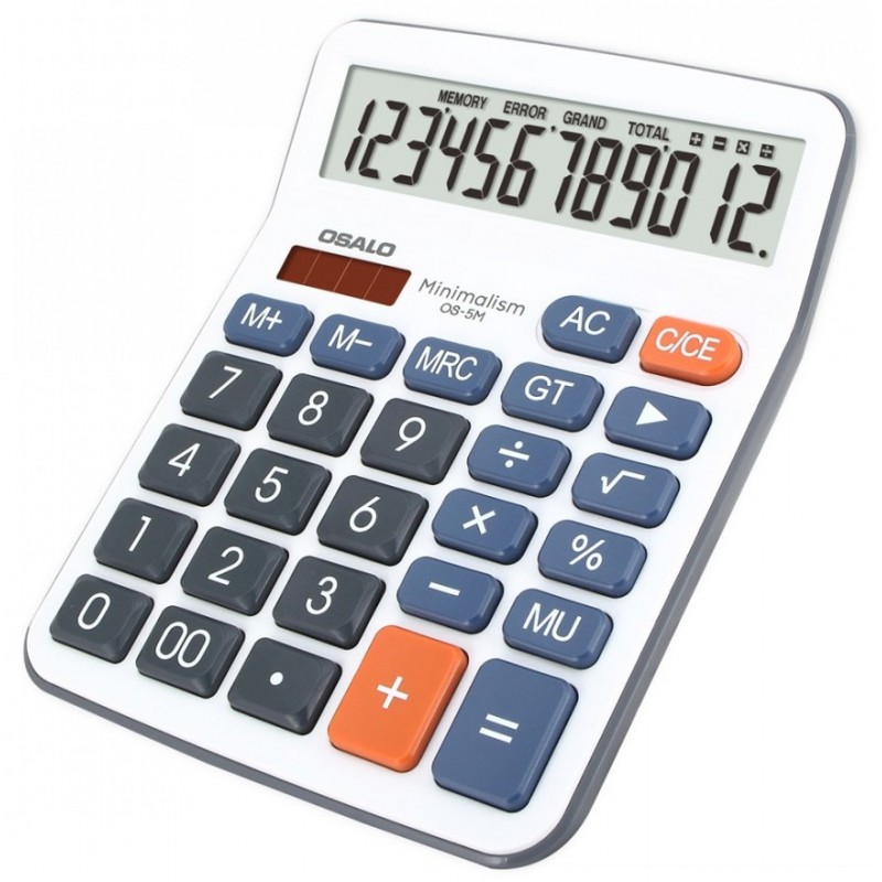Calculatrice de bureau 12 chiffres OSALO OS-5M
