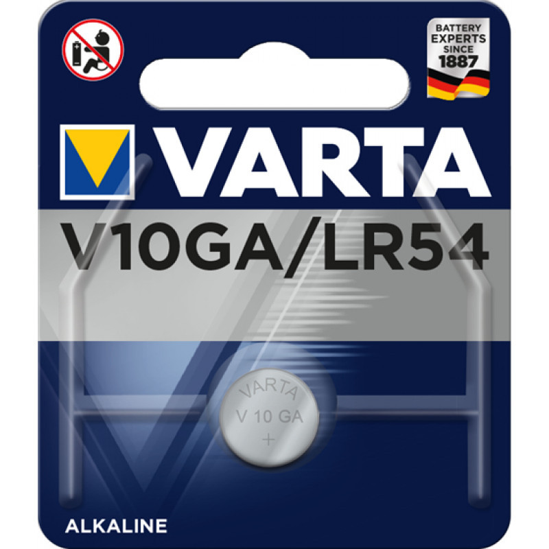 Pile alcaline Lithium Varta V10GA LR54 1.5V 50 Mah