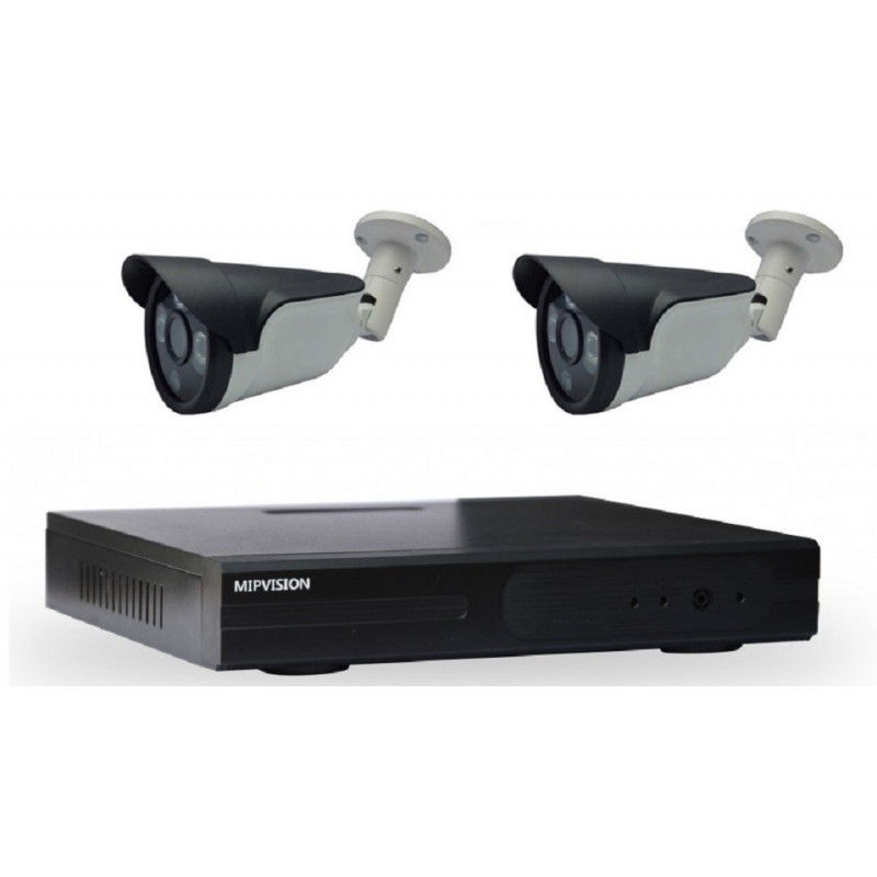 DVR AHD 4 canaux + 2 Caméras Externes 2MP