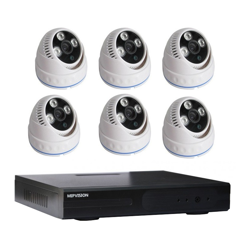 DVR AHD 6 canaux + 6 Caméra MIPVISION Internes 2MP