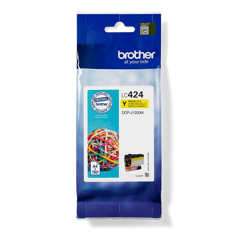 Brother Cartouche d'encre Originale LC424Y