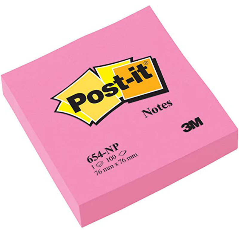 Stick Note 100 Feuilles 76 x 127 mm Fluo