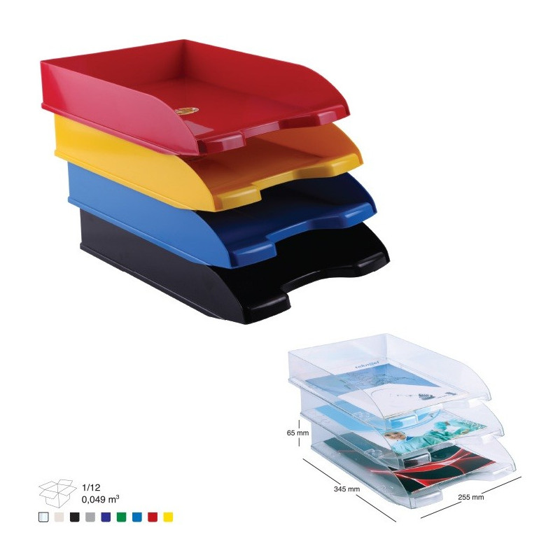 Corbeille à courrier en plastique 450