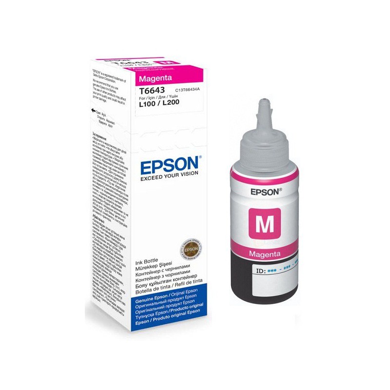 Epson Bouteille d'encre T6643 Magenta
