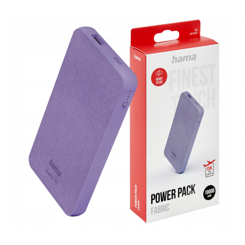 Hama Power Pack "Fabric 10" 10000mAh