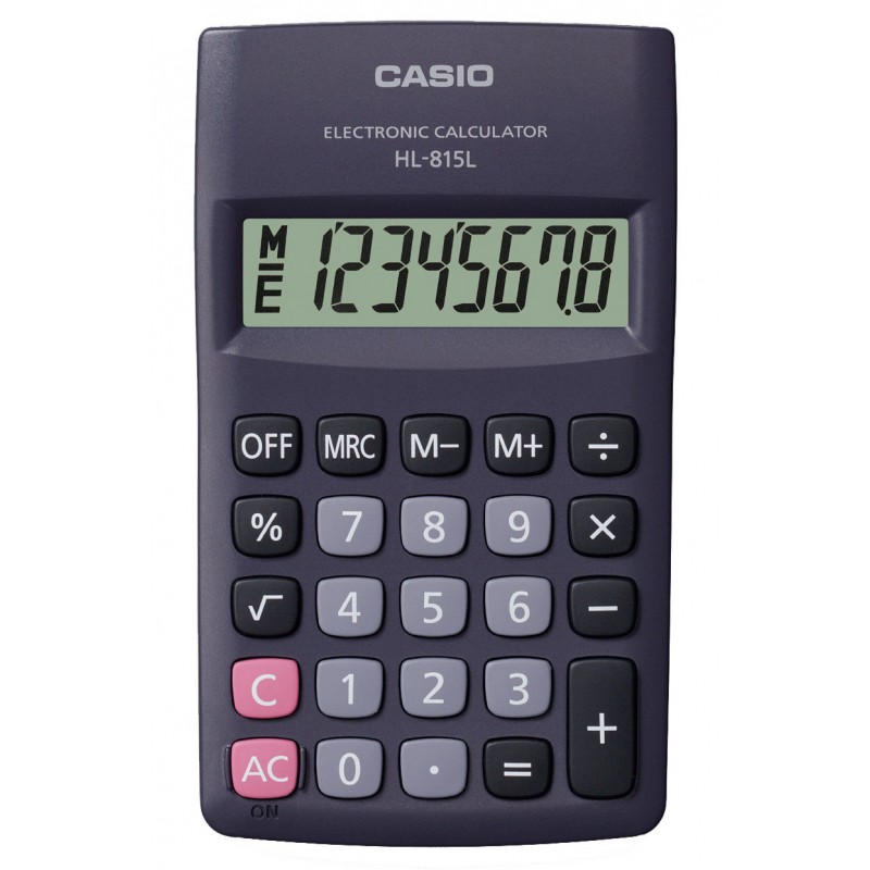 Calculatrice Casio HL-815L-BK 8 Chiffres