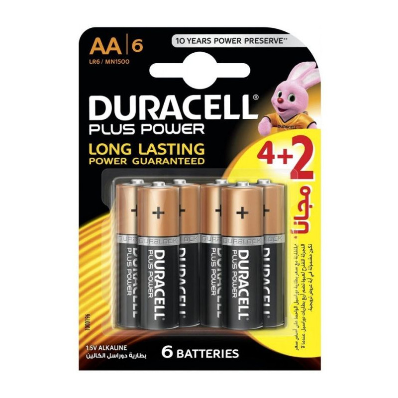 Piles Duracell PLUS POWER