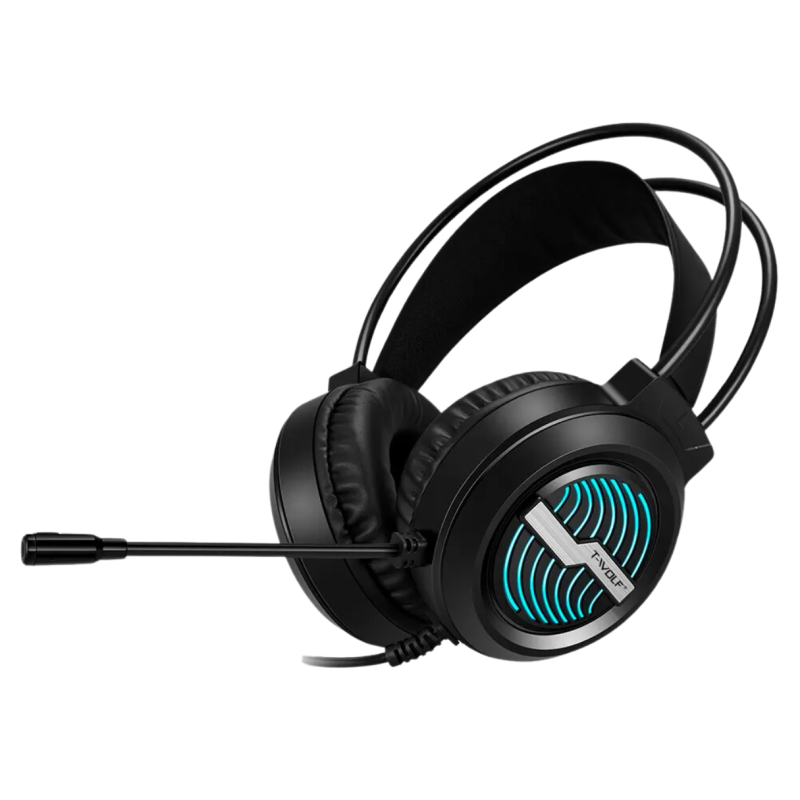 Micro Casque Gamer Filaire T-WOLF H130 RGB