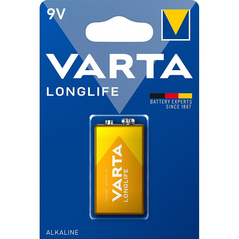PILE VARTA LONGLIFE 9V ALKALINE