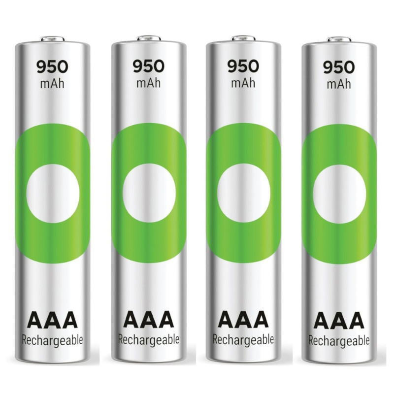 Piles Rechargeables GP 1.2V AAA 950mAh