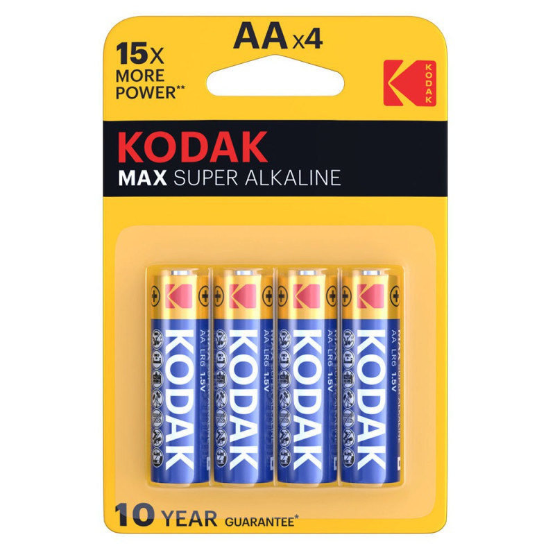 Piles KODAK Max AlKaline LR06 AA