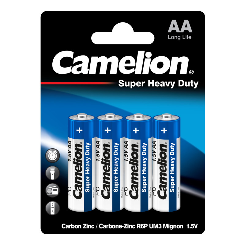 PILE CAMELION LR06 JEU DE SUPER HEAVY DUTY BP AA