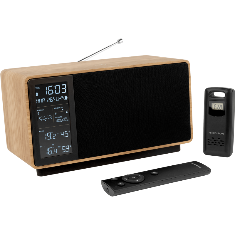 Thomson Enceinte Radio & Station météo WS202TBK