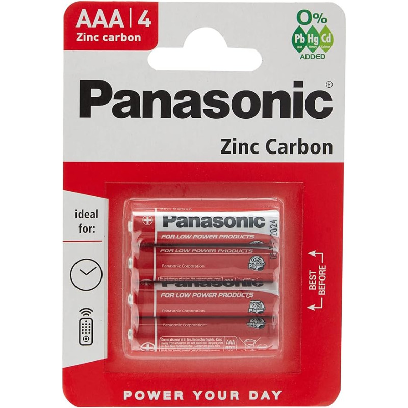 Panasonic 4 PILE ZINC CARBON AAA R03