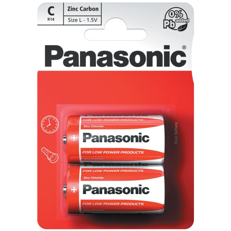 Panasonic 2 PILE ZINC CARBON C2 R14