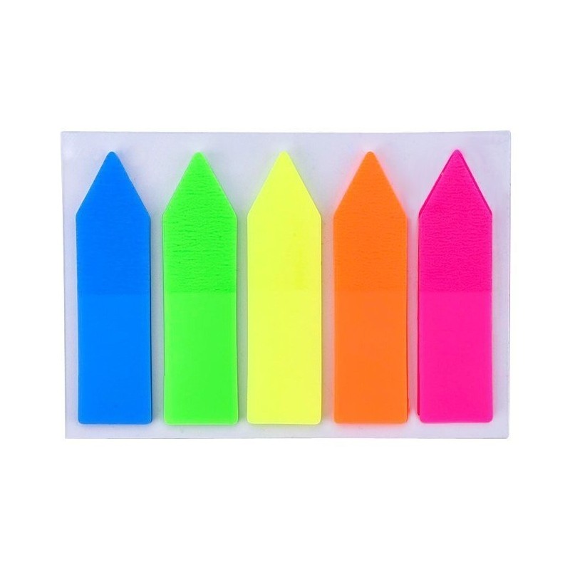 Stick-note Flèche Fluo 5 couleurs