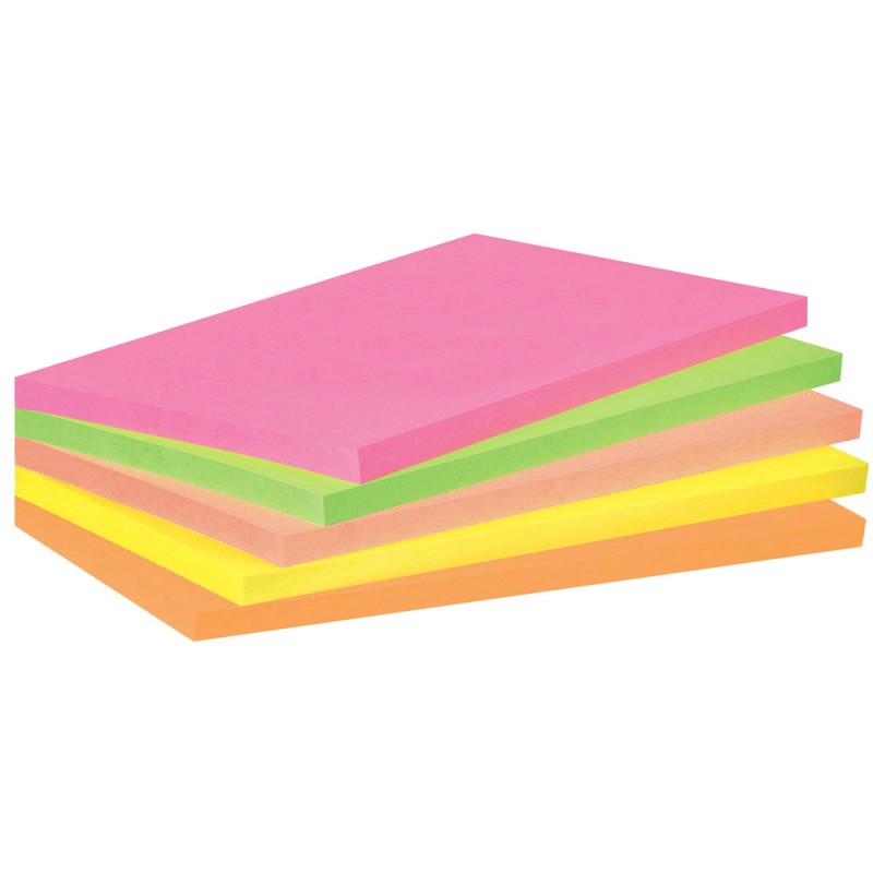 Stick Note 100 Feuilles 76 x 127 mm 5 couleurs