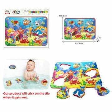 Jouet de Bain-Puzzle Marin encastrable