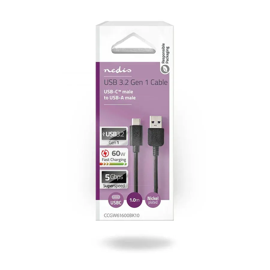 Unknown Câble USB 3.2 gen 1 type-a vers USB type-c 1m